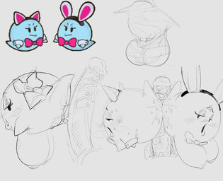 areola balls big_breasts big_penis bodily_fluids breasts collaborative collaborative_pussyjob collaborative_sex cuff_links erection fake_cat_ears fake_ears fake_rabbit_ears female genital_fluids genitals group half-closed_eyes huge_breasts looking_back male male/female narrowed_eyes nipples not_furry open_mouth penis pussyjob sex vaginal_fluids limboale mario_bros nintendo paper_mario lady_bow lahla_(mario) peeka_(mario) boo_(mario) ghost spirit monochrome sibling_(lore) sister_(lore) sisters_(lore) twins_(lore)