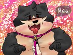 anthro belt big_breasts breasts duo heart_symbol male male/male nipples nude open_mouth pubes slightly_chubby ugly-rat15508 jess_(ugly-rat15508) terrence_(ugly-rat15508) canid canine canis domestic_dog mammal hi_res