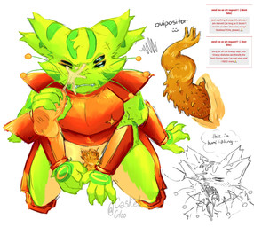 4_arms 4_ears 4_eyes angry animal_genitalia annoyed anthro blush blush_lines bodily_fluids bottomless claws clothed clothing cum cum_in_mouth cum_inside cum_on_face dialogue duo ejaculation embarrassed fangs fur genital_fluids genital_slit genitals green_body handjob humanoid_genitalia humanoid_penis male male/male masturbation mostly_nude multi_arm multi_ear multi_eye multi_limb multicolored_body open_mouth partially_clothed penile penile_spines penis sex sharp_teeth spiked_penis spikes spikes_(anatomy) teeth text tongue tongue_out unusual_anatomy unusual_genitalia unusual_penis regretevator the_axolotl_sun gnarpy alien domestic_cat felid feline felis gnarpian mammal comic english_text hi_res