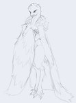 anthro beak big_breasts biped breasts claws covering covering_breasts covering_self digitigrade feathered_wings feathers feet female neck_tuft nipples non-mammal_breasts nude open_mouth simple_background solo standing tail talons thick_thighs toes tuft white_background wing_fingers winged_arms wings proxicute european_mythology greek_mythology mythology ronja_the_robber's_daughter_(series) storvittran avian bird corvid harpy mythological_avian mythological_creature oscine passerine vildvittra digital_media_(artwork) hi_res monochrome sketch