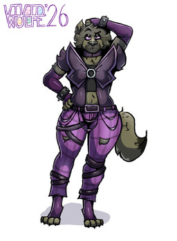 alternative_fashion anthro belt bottomwear bracelet brown_body brown_fur brown_nose clothing collar eyeshadow facial_tuft fangs femboy fur hand_on_head hand_on_hip jewelry looking_at_viewer makeup male markings midriff navel navel_piercing pants piercing punk purple_clothing purple_eyes purple_sclera simple_background solo spiked_bracelet spikes spots spotted_markings spotted_tail tail tail_markings teeth torn_bottomwear torn_clothing tuft warmers white_background wide_hipped_male wide_hips vividwolfe tyler_clash hyena mammal spotted_hyena 2026 digital_drawing_(artwork) digital_media_(artwork) hi_res