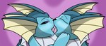 ambiguous/ambiguous ambiguous_gender bodily_fluids duo eyes_closed feral french_kissing frill_(anatomy) heart_symbol icepopdelight kissing looking_pleasured saliva nintendo pokemon eeveelution generation_1_pokemon pokemon_(species) vaporeon female_(lore)