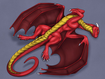 animal_genitalia belly claws cloaca dewclaw digitigrade feral finger_claws genitals green_eyes grey_background horizontal_cloaca horn looking_at_viewer lying male membrane_(anatomy) membranous_wings on_back red_body red_scales red_wings scales simple_background solo tail tailbutt tapering_tail thick_tail white_claws white_horn wide_crotch wings yellow_belly silipinfox1298 european_mythology mythology zetralth dragon mythological_creature mythological_scalie scalie western_dragon 4:3 digital_media_(artwork) hi_res