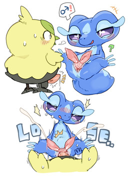 2_penises animal_genitalia animal_penis avian_feet beak biped bipedal_feral blue_body blush bodily_fluids breath constricted_pupils crossbar_emanata cum cum_while_penetrated duo emanata feral feral_on_feral feral_penetrated feral_penetrating feral_penetrating_feral flash_emanata genital_fluids genital_slit genitals hemipenes high-angle_view holding_leg interspecies inviting_to_sex leaking_precum leaning leaning_backward leaning_on_tail male male/male male_penetrated male_penetrating male_penetrating_male motion_lines multi_genitalia multi_penis open_beak open_mouth open_smile penetration penile penile_penetration penis precum pupils purple_eyes quadruped question_mark sex simple_background slit_penetration slit_play small_pupils smile sweat tail tapering_penis thick_tail three-quarter_view white_background ookm nintendo pokemon browt gecqua generation_10_pokemon pokemon_(species) 2026 digital_drawing_(artwork) digital_media_(artwork) pictographics