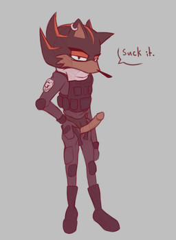 anthro belt bulletproof_vest clothed clothing fellatio_request genitals looking_at_viewer male military_uniform oral_request penis requesting sex_request solo standing tactical_gear undressing uniform horus_(artist) sega sonic_the_hedgehog_(series) shadow_the_hedgehog eulipotyphlan hedgehog mammal hi_res