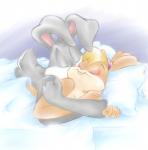 anthro bed breasts bugs_bunny cleavage clothed clothing couple cuddling duo eyes_closed female hair hug kissing lagomorph littletiger488 lola_bunny looney_tunes love lying male mammal nude rabbit smile space_jam straight warner_brothers
Rating: Questionable
Score: 4
User: Gemini
Date: April 01, 2014