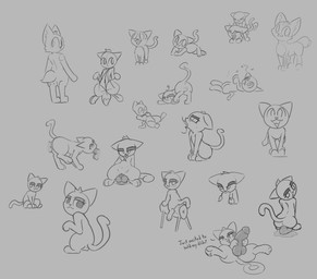anthro ass_up bodily_fluids breeding_mount butt crouching dead_eyes desimbodied_penis dialogue dildo dildo_sitting doggystyle eyeliner fellatio female feral feral_on_feral fox_tail from_behind_position genitals heart_symbol holding_dildo holding_object holding_sex_toy humanoid_genitalia humanoid_penis looking_back looking_up lying makeup male mounting narrowed_eyes on_back on_front open_mouth oral penetration penile penis presenting presenting_hindquarters raised_leg sad sex sex_toy spitroast spread_legs spreading text shatterstone turb_(turbineclaw) canid canine felid feline fox mammal digital_media_(artwork) drawpile_(artwork) english_text guide_lines hi_res monochrome sketch
