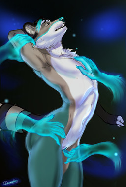 ambiguous_gender andromorph andromorph/ambiguous andromorph_focus anthro arched_back athletic athletic_andromorph athletic_intersex big_butt biped black_background butt clenched_teeth clitoris deeply_arched_back disembodied_hand eyes_closed fangs femboy fingering fingering_partner fingers fur genitals ghost_hand green_body green_fur green_highlights grey_body grey_fur group hand_on_arm hand_on_chest hand_on_hip highlights_(coloring) intersex intersex/ambiguous intersex_focus looking_pleasured magic multicolored_body multicolored_fur neck_tuft pose sex simple_background skinny snout soft_abs solo_focus tail teeth text three-quarter_view translucent tuft vaginal vaginal_fingering white_body white_fur dimonis fidel_(raccsdatfapps) mammal procyonid raccoon 2025 absurd_res artist_name digital_media_(artwork) hi_res portrait signature three-quarter_portrait