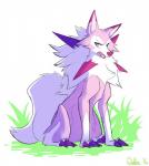 ambiguous_gender brown_body brown_fur claws feral fur simple_background solo white_background white_body white_fur frozenquills nintendo pokemon canid canine generation_7_pokemon lycanroc mammal midday_lycanroc pokemon_(species) 2016 hi_res