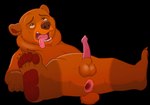 ahegao animal_genitalia animal_penis anus balls border erection feral fur gaping gaping_anus genitals looking_pleasured male nude open_mouth penis solo tongue transparent_border ursine_penis magzol brother_bear disney kenai_(brother_bear) bear brown_bear grizzly_bear mammal ursine alpha_channel hi_res