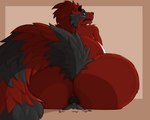 anal anthro anus big_anus big_butt black_anus blush blush_lines bodily_fluids butt butt_focus deep_rimming duo embarrassed extreme_size_difference facesitting fur horn huge_butt larger_male looking_back male male/male male_facesitting_male male_rimmed male_rimming_male markings nude oral puffy_anus raised_tail rear_view red_eyes rimming rimming_male sex simple_background sitting_on_another size_difference slightly_chubby smaller_anthro smaller_male snout_fuck striped_markings striped_tail stripes sweat sweatdrop sweaty_anus tail tail_markings wide_hips sillywerwolf mythology raj'ak silly_werewolf canid canine canis demon mammal mythological_canine mythological_creature procyonid raccoon werecanid werecanine werecreature werewolf wolf 5:4 digital_media_(artwork) hi_res