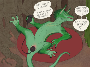 anthro buttplug buttplug_in_pussy buttplug_insertion curtains dialogue female fur green_body green_fur inflatable_buttplug lying offscreen_character on_back penetration pillow plug_(sex_toy) plug_insertion preparing_for_penetration red_pillow roots sex_toy sex_toy_in_vagina sex_toy_insertion solo speech_bubble text vaginal vaginal_penetration vaginal_plug ramul unknown_species english_text