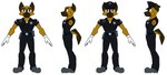 a-pose anthro belt belt_buckle bottomwear brown_eyes buckle clothing electronics footwear gloves handwear looking_at_viewer male pants police police_badge police_hat police_officer police_uniform pose pouches radio shirt shoes short_sleeves simple_background solo standing topwear uniform white_background white_clothing white_gloves white_handwear white_shirt white_topwear muddy_(artist) canid canine canis domestic_dog german_shepherd herding_dog mammal pastoral_dog absurd_res flat_colors hi_res model_sheet sketch