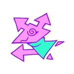 arrow_(anatomy) blue_clothing blue_robe clothed_female clothing eyelashes female head_bob pink_body pink_ears robe simple_background smile solo spiral_eyes white_background voidcatart deltarune undertale_(series) virovirokun 1:1 animated loop low_res short_playtime