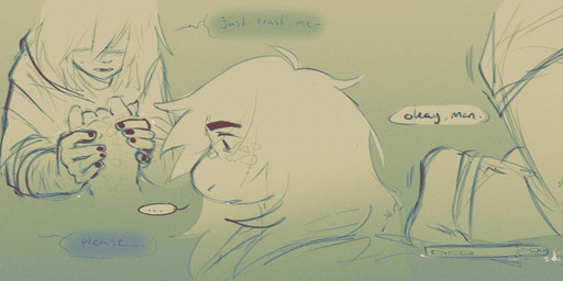 ambiguous_gender anthro blush cellphone clothed clothing dialogue electronics hair hand_holding hoodie kneeling long_hair misunderstanding phone phone_call scales smartphone solo speech_bubble text topwear thelostmoongazer deltarune mythology undertale_(series) kris_dreemurr susie_(deltarune) dragon human mammal monster mythological_creature mythological_scalie scalie comic english_text