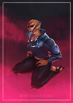 after_fellatio after_oral after_sex arms_tied blue_eyes blue_tongue bodily_fluids bodypaint bottomwear bound claws clothed clothing cum cum_drip cum_from_mouth cum_from_nose cum_in_mouth cum_in_nose cum_inside cum_on_chest cum_on_clothing cum_on_eyebrow cum_on_face cum_on_shirt cum_on_tongue cum_string dripping face_paint female genital_fluids kneeling open_mouth pants shirt solo tongue tongue_out topwear meridaladida bioware electronic_arts mass_effect eliana_corvalis alien turian hi_res