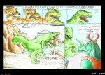 anthro balls canid canine claws comic dialogue dinosaur duo english_text erection fox fox_mccloud general_scales genitals horizontal_staggering lizard lust_penis male male/male mammal mot nintendo penis remake reptile scalie sequence sharpclaw_(star_fox) six_frame_image species_transformation staggering_(layout) star_fox tail text theropod threatening toe_claws traditional_media_(artwork) transformation transformation_sequence