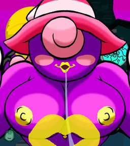 areola balls blush blush_stickers bodily_fluids breasts building clothing covered_eyes duo genitals gloves gynomorph hair handwear hat headgear headwear intersex kiss_mark kissing lips moon navel night nipples nude_gynomorph penis pink_hair plant pubes purple_body purple_sky saliva saliva_string sky thick_thighs tree witch_hat yellow_lips yellow_nipples sammyc96 mario_bros nintendo paper_mario paper_mario:_the_thousand_year_door vivian_(mario) humanoid shadow_siren spirit alternate_version_at_source animated no_sound short_playtime video watermark trans_(lore) trans_woman_(lore)