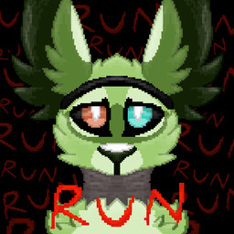 anthro black_background fur green_body green_fur heterochromia male simple_background solo rustyheeler five_nights_at_freddy's scottgames fan_character canid canine fennec_fox fox mammal true_fox 1:1 2022 hi_res source_request