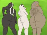 adolescent anthro anthrofied big_butt black_body black_fur breasts butt female fur group huge_butt huge_thighs looking_back mature_female nude simple_background slightly_chubby spines tailless thick_thighs white_body white_fur wide_hips young oystercatcher7 dreamworks over_the_hedge heather_(over_the_hedge) penny_(over_the_hedge) stella_(over_the_hedge) american_opossum mammal marsupial mephitid porcupine rodent skunk virginia_opossum 4:3 digital_media_(artwork)