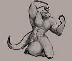 2024 5_fingers abs anthro balls balls_on_ground big_balls big_muscles big_pecs big_penis collared_lizard common_collared_lizard digital_drawing_(artwork) digital_media_(artwork) fingers flaccid flexing flexing_bicep flexing_both_biceps foreskin genitals grin guide_lines hi_res huge_balls huge_muscles huge_penis humanoid_genitalia humanoid_penis hyper hyper_balls hyper_genitalia hyper_penis kazzyboii kneeling lizard looking_at_self male monroe_lehner muscular muscular_anthro muscular_male non-mammal_balls pecs penis penis_on_ground reptile scalie shaded simple_background sketch smile soft_shading solo tail tan_background thick_tail unretracted_foreskin vein veiny_penis