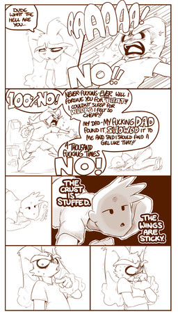 4_fingers 5_fingers 7_panel_comic angry anthro begging big_ears bodily_fluids border bottomwear chair clothed clothing dialogue dogeza duo eyebrows fingers fist floppy_ears flying_sweatdrops footwear fur furniture gaming_chair gesture hair hand_gesture head_down humor long_ears looking_at_another looking_away male narrowed_eyes open_mouth pants pointing pointing_at_another pose profanity shirt shoes shorts simple_background speech_bubble standing sweat sweatdrop text thick_eyebrows thinking topwear white_background white_border white_text yelling yelling_at_another shoutingisfun nintendo pokemon ralph_(shoutingisfun) generation_4_pokemon human lopunny mammal pokemon_(species) 2025 comic english_text hi_res
