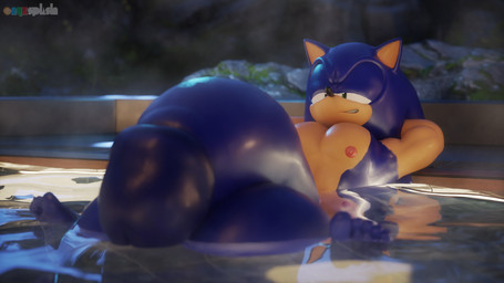 anthro balls big_balls big_muscles big_pecs big_penis feet flaccid fur genitals half-closed_eyes hands_behind_head hot_spring huge_balls huge_penis hyper hyper_balls hyper_genitalia hyper_penis looking_at_genitalia looking_at_penis male muscular narrowed_eyes nude nude_female pecs penis relaxing resting smug_grin solo steam water wet wet_body wet_fur onyxsplash sega sonic_the_hedgehog_(series) sonic_the_hedgehog eulipotyphlan hedgehog mammal 16:9 3d_(artwork) digital_media_(artwork) hi_res widescreen