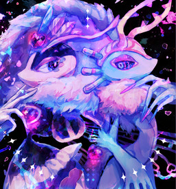 4_wings abstract_background ambiguous_gender antennae_(anatomy) anthro antlers armless arthropod_abdomen back_to_back biped chest_tuft clothing colored_nails countershade_torso countershading crown digitigrade duo eye_contact eyelashes eyeshadow female fingernails floating_hands fluffy fluffy_tail fur gloves handwear head_wings headgear heart_symbol horn huge_wings insect_wings legless looking_at_another looking_back looking_back_at_another makeup mouthless multi_wing multicolored_body multicolored_eyes multicolored_fur nails neck_tuft orange_body orange_fur pink_eyes pupils purple_eyes purple_eyeshadow purple_fingernails purple_nails purple_sclera small_waist tail tan_body tan_fur teal_body teal_eyes teal_fur tuft unusual_wing_placement wasp_waist wings yellow_body metro_(pixiv) kirby:_triple_deluxe kirby_(series) kirby_and_the_forgotten_land nintendo fecto_elfilis queen_sectonia alien arthropod chinchilla chinchillid hymenopteran insect mammal rodent starling_(kirby) wasp 2022 digital_drawing_(artwork) digital_media_(artwork) digital_painting_(artwork) painting_(artwork) portrait three-quarter_portrait