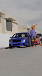 3_toes anthro background_music black_body black_fur black_horn bottomwear car clothing day digitigrade eyewear eyewear_on_head feet fur glasses hair hand_in_pocket hands_in_both_pockets hoodie horn leaning leaning_backward leaning_on_car leg_markings looking_at_viewer male male_anthro markings mountain multicolored_body multicolored_fur music orange_body orange_eyes orange_fur orange_hair outside pavement phonk pockets pupils shadow short_hair shorts slit_pupils socks_(marking) solo standing sunglasses sunglasses_on_head tail tail_tuft tinted_glasses toeless_(marking) toes topwear tuft two_tone_body two_tone_fur vehicle exgamingstream cadillac lancer_evo_x mitsubishi nissan xander_(exgamingstream) nardoragon 3d_(artwork) 9:16 animated digital_media_(artwork) hi_res high_framerate short_playtime sound webm