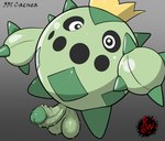 balls big_balls big_penis cacnea cactus darkened_genitalia digital_media_(artwork) elemental_creature erection feral flora_fauna foreskin generation_3_pokemon genitals green_body green_penis hi_res looking_at_viewer male nintendo nubbed_penis open_mouth penis plant pokemon pokemon_(species) rapistwerewolf simple_background small_but_hung solo waddling_head