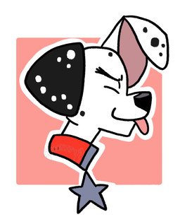 black_body black_fur black_spots collar eyes_closed feral fur male red_collar solo spots tongue tongue_out toony white_body white_fur white_spots t00nified 101_dalmatian_street 101_dalmatians disney dylan_(101_dalmatians) canid canine canis dalmatian domestic_dog mammal hi_res