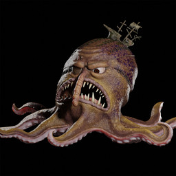 ambiguous_gender angry armless boat brown_body eye_patch eyewear facial_scar feral frown open_frown open_mouth scar sharp_teeth solo suction_cup teeth tentacles vehicle watercraft stas_legostaev the_marvelous_misadventures_of_flapjack eight-armed_willy aquatic cephalopod coleoid mollusk octopodiform octopus 1:1 3d_(artwork) digital_media_(artwork) hi_res