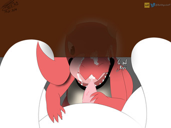 after_orgasm ambiguous_gender anthro anthro_on_anthro bodily_fluids cum cum_in_mouth cum_inside cum_on_face cumshot duo ejaculation fellatio first_person_view genital_fluids genitals licking male male/ambiguous oral penile penis sex simple_background tapering_penis text tongue under_table x-ray_view balthysstuff mythology balthy fasenso dragon mythological_creature mythological_scalie scalie 4:3 absurd_res hi_res