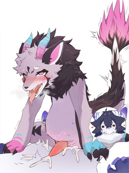 age_difference ahegao animal_genitalia animal_penis anthro anthro_on_feral anthro_penetrating bestiality blush bodily_fluids cum cum_in_ass cum_inflation cum_inside cum_while_penetrated duo ejaculation erection feral feral_penetrated fur genital_fluids genitals heart_eyes heart_symbol horn inflation larger_sub looking_pleasured male male/male male_penetrated male_penetrating nude older_on_young older_penetrated penetration penis precum sex size_difference smaller_penetrated submissive tail tattoo wings young appledogg mythology avian bird dragon furred_dragon furred_scalie mythological_creature mythological_scalie scalie 3:4 absurd_res hi_res