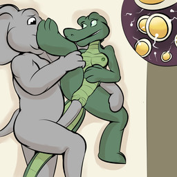 adolescent adolescent_on_adolescent anthro anthro_on_anthro breasts cutaway duo erection female female_penetrated genitals green_body green_nipples green_scales grey_body grey_skin impregnation internal interspecies male male/female male_penetrating male_penetrating_female multiple_ova nipples non-mammal_breasts non-mammal_nipples nude ovum penetration penile penile_penetration penis penis_in_vagina scales sex sperm_cell vaginal vaginal_penetration vulva young thunderouserections study_partners angie_(study_partners) ragdoll_(study_partners) alligator alligatorid crocodilian elephant elephantid mammal proboscidean reptile scalie 1:1 2018