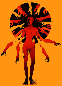 ambiguous_gender description featureless_crotch group large_group not_furry where_is_your_god_now viddharta-joshua oubli deity 2015 signature