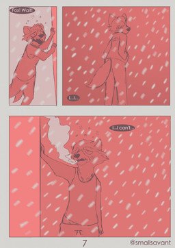 5_fingers anthro biped cheek_tuft clothed clothing dialogue drunk facial_tuft fingers fully_clothed male open_mouth snow substance_intoxication teeth text tuft smallsavant guardians_of_the_galaxy marvel nintendo star_fox fox_mccloud rocket_raccoon canid canine fox mammal procyonid raccoon comic english_text hi_res