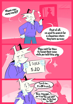 anthro dialogue eyewear glasses humor male solo text conditional_dnp witchtheghost deltarune undertale undertale_(series) asriel_dreemurr boss_monster_(undertale) bovid caprine goat mammal absurd_res comic english_text hi_res