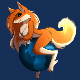 4_toes 5_fingers anthro earth feet female fingers fire fluffy fur globe hindpaw nude nude_anthro paws planet simple_background solo tail toes transparent_background tuft infinitedge firefox mozilla kit_(mozilla_firefox) canid canine fox mammal 1:1 2018 alpha_channel