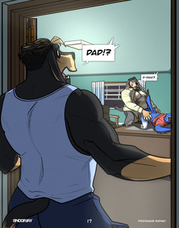 age_difference all_fours anal anal_penetration anthro anthro_on_anthro anthro_penetrated anthro_penetrating anthro_penetrating_anthro areola balls beak belly biceps big_dom_small_sub big_muscles bottomless bottomless_anthro bottomless_male bottomwear butt caught_in_the_act chair claws clothed clothing collared_shirt deltoids desk detailed_background dialogue dominant door erection feathers feet footwear from_behind_position fur furgonomics furniture genitals glans group hair humanoid_genitalia humanoid_penis inside long_sleeves looking_at_another male male/male male_penetrated male_penetrating male_penetrating_male mature_anthro mature_male musclegut muscular muscular_anthro muscular_male navel nipples older_dom_younger_sub on_desk open_clothing open_mouth open_shirt open_topwear pecs penetration penile penile_penetration penis penis_in_ass sex shirt shoes shorts size_difference smaller_penetrated standing student surprised_expression table talons tank_top teacher teacher_and_student teeth text thick_arms toeless_footwear toeless_shoes toes tongue topwear triceps trio tuft vein younger_penetrated snoopjay2 dan_(snoopjay2) ezekiel_turner rodney_(snoopjay2) avian bird bloodhound blue_jay canid canine canis corvid domestic_dog hunting_dog jay_(bird) mammal new_world_jay oscine passerine scent_hound 2025 comic english_text hi_res father_(lore) father_and_child_(lore) father_and_son_(lore) parent_(lore) parent_and_child_(lore) parent_and_son_(lore) son_(lore)