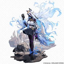 4_toes 5_fingers after_transformation alternate_species anthro big_breasts black_body black_fur blue_hair blue_nose breasts claws clothed clothed_anthro clothed_female clothing corruption dress feet female finger_claws fingers fur furrification glowing_veins hair hindpaw humanoid_hands paws purple_glow simple_background solo standing text toe_claws toes torn_clothing torn_dress white_background unknown_artist fire_emblem fire_emblem_shadows nintendo hati_(fire_emblem) canid canine canis mammal wolf 1:1 absurd_res english_text hi_res official_art