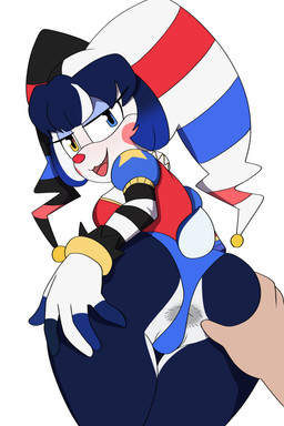 anthro anus butt butt_focus clown_makeup duo female first_person_view harlequin humanoid_hands looking_back spread_anus spreading anonymous_artist sega sonic_the_hedgehog_(series) vtuber corgiclown fan_character canid canine canis domestic_dog mammal absurd_res hi_res