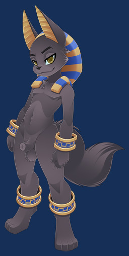 animal_genitalia animal_penis anthro balls black_balls black_body black_fur black_penis canine_genitalia canine_penis clothing detached_sheath egyptian fur genitals headdress jewelry looking_at_viewer male nude penis sheath shota simple_background smile solo standing tail transparent_background young young_anthro young_male b-ern anubis_and_the_buried_bone egyptian_mythology middle_eastern_mythology mythology anubis anubian_jackal canid canine canis deity jackal mammal alpha_channel hi_res