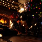 anthro black_body christmas_decorations christmas_lights christmas_tree extreme_size_difference feet female fire floor glistening glowing glowing_eyes group holidays inside machine plant puppet purple_eyes size_difference tree trio wood wood_floor lordchica_(artist) christmas five_nights_at_freddy's five_nights_at_freddy's:_security_breach five_nights_at_freddy's_2 scottgames steel_wool_studios marionette_(fnaf) roxanne_wolf roxanne_wolf_(mayosplash) toy_chica_(fnaf) toy_chica_(psychojohn2) animatronic avian bird canid canine canis chicken galliform gallus_(genus) mammal phasianid robot wolf 1:1 3d_(artwork) digital_media_(artwork)