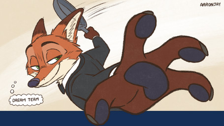 4_claws 4_fingers anthro biped black_bow_tie black_clothing black_jacket black_nose black_pawpads black_suit black_topwear bow_tie brown_claws brown_markings claws closed_smile clothed clothed_anthro clothed_male clothing cookware countershade_face countershade_fur countershading dipstick_ears ear_markings finger_claws fingerpads fingers frying_pan fur gloves_(marking) green_eyes holding_frying_pan holding_melee_weapon holding_object holding_weapon imminent_violence inner_monologue jacket kitchen_utensils lidded_eyes male male_anthro markings melee_weapon motion_lines mouth_closed multicolored_ears orange_body orange_ears orange_fur orange_tuft pawpads pupils rhyme smile smirk smug snout solo suit tan_body tan_countershading tan_fur text thinking thought_bubble tools topwear tuft weapon aar0njay disney pepe_punch zootopia nick_wilde canid canine fox mammal red_fox true_fox 2025 artist_name colored digital_media_(artwork) english_text meme procreate_(artwork)