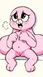 anthro aroused barefoot bodily_fluids butt drooling feet female fur genitals long_ears nude open_mouth pink_body pink_fur pussy saliva solo spread_legs spreading young young_anthro howl_echoes cartoon_network the_amazing_world_of_gumball anais_watterson lagomorph leporid mammal rabbit 9:16 digital_media_(artwork) hi_res