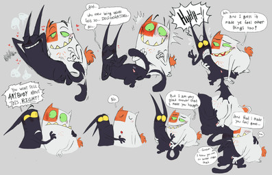 3_toes 4_fingers afterimage animal_genitalia animal_penis anthro anthro_on_anthro anus balls biped black_balls black_body black_fur black_tail blush blush_lines chest_tuft closed_smile cloud_emanata covering covering_eyes covering_face dialogue duo ears_back ears_down emanata embarrassed erection exclamation_point eyebrows eyes_closed feet feline_genitalia feline_penis fingers flash_emanata fur genitals green_sclera grey_background half-closed_eyes hand_on_penis handjob heart_symbol long_ears looking_down looking_down_at_genitalia looking_down_at_penis looking_pleasured male male/male male_anthro male_on_anthro motion_lines motion_outline mouth_closed multicolored_body multicolored_fur name_in_dialogue narrowed_eyes nude nude_anthro nude_male nude_semi-anthro on_ground open_mouth open_smile orange_body orange_fur orange_tail penile penile_spines penis pink_penis pivoted_ears pointy_ears praise_kink prick_ears question question_mark raised_eyebrow raised_eyebrows reassuring rubbing_penis scottish scottish_accent semi-anthro sex sharp_teeth shocked short_ears short_tail simple_background smile smiling_at_another smiling_at_each_other smiling_at_partner speech_bubble surprised tail tail_motion tailwag teeth teeth_showing text toes touching_penis tuft two_tone_body two_tone_fur underbite white_body white_fur wide_eyed yellow_sclera cutoffcutiemark catscratch nickelodeon gordon_quid mr._blik domestic_cat felid feline felis mammal comic english_text hi_res sequence brother_(lore) brothers_(lore) incest_(lore) sibling_(lore)