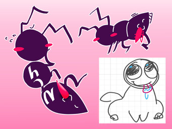 anus ass_up black_body blush bodily_fluids butt faceless_character feral floating_eyebrows genitals glistening glistening_genitalia glistening_penis hole_(anatomy) incoginc looking_at_viewer lying male marshmallow_(incoginc) on_back penis presenting presenting_hindquarters presenting_penis solo spread_legs spreading sweat what wiggling_ass wiggling_butt wiggling_cock yelloimyellow ant arthropod hymenopteran insect 4:3 hi_res