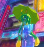 breasts detailed_background eyes_closed featureless_breasts featureless_crotch female monster_girl_(genre) not_furry open_mouth open_smile outside pseudo_hair raining slime smile solo tentacle_hair tentacles translucent translucent_body umbrella urban twistedgrim monster_musume suu_(monster_musume) goo_creature goo_humanoid humanoid 2019 2d_animation animated frame_by_frame short_playtime