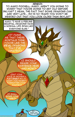 anthro ask_blog bottomwear clothing dialogue dialogue_box duo extreme_size_difference green_body green_scales horn jewelry male membrane_(anatomy) membranous_wings message pants red_eyes scales scar shirt size_difference speech_bubble tail text topwear user_message username ventral_scales wings yellow_sclera viroveteruscy if_hell_had_a_taste mythology rev'kah skylar_fidchell deity dragon mythological_creature mythological_scalie scalie 2023 absurd_res english_text hi_res